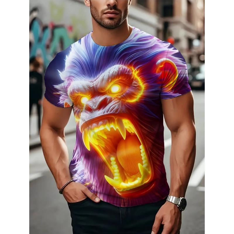 Men's 3D Airplane Cross Full-Body Print T-Shirt - Aviation-Themed Hot Transfer Graphic Tee,