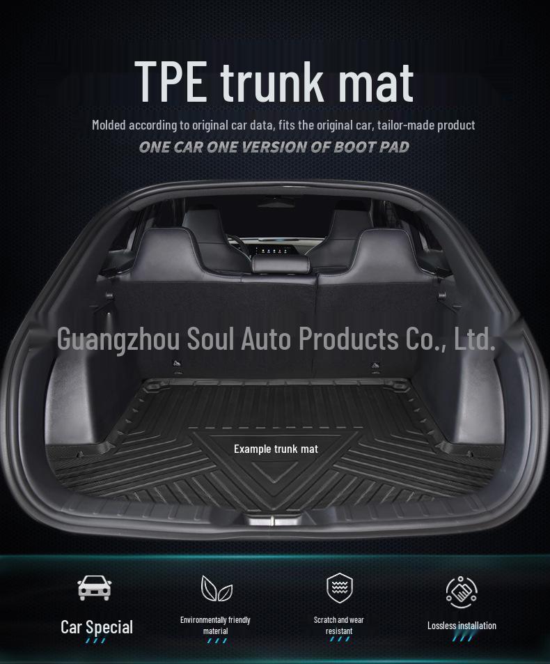 Haval 21 H6 National Tide Edition Trunk Mat - For Chitu, Big Dog, First Love, Cool Dog Models, TPE, Odorless