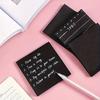5pcs 50pages Pure Black Sticky Notes Pad - Tear-Off, Reusable, Stationery for Handbook, School, Office, and Home Use - Perfect for Notes, Messages