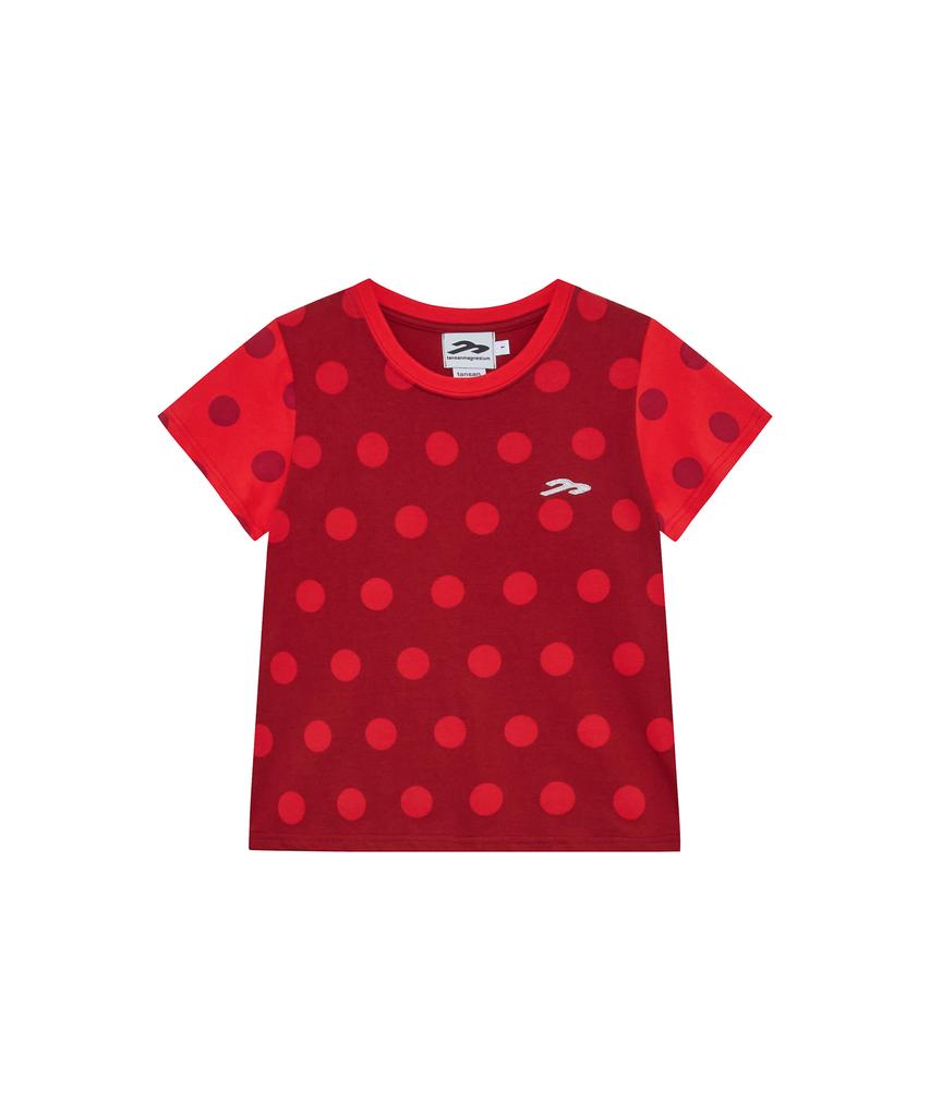 Tansanmageunesyum Dot Pattern T-Shirt (Red)