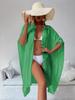 Summer Loose Cardigan Sun Protection Woman Bikini Cover-up Swimsuit Solid Beachwear Cover-Ups Swimwear Women Kimono Dress