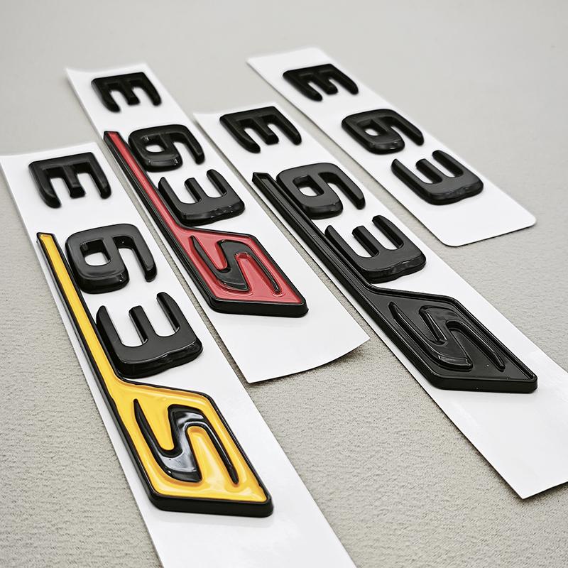 3D ABS Chrómová Čierna Auto Písmená E63 E63S Logo Znak Nálepka Auto Kufor Znaky pre Mercedes Benz E63 E63S W213 Príslušenstvo QK0