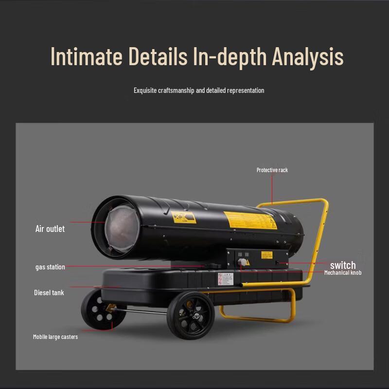 55KW Industrial Diesel Fuel Heater