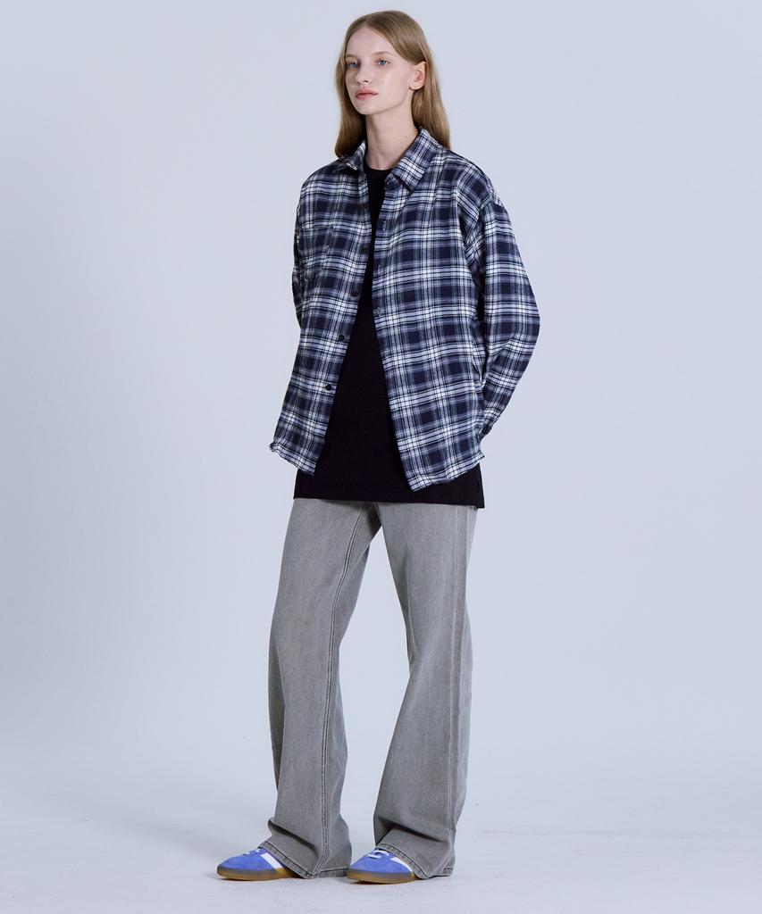 BASIC HOUSE [2Pack] Layered Oversized Short Sleeve T-Shirt Standard Length (+4Cm) 2 Pack Lats0114