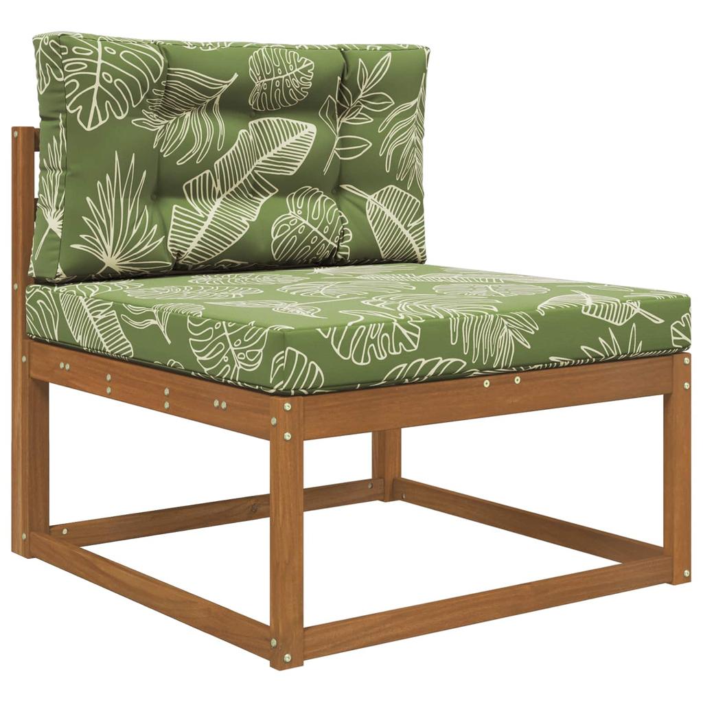 Outdoor Sofa Cushions 2 Pcs Leaf Design Polyester