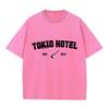 T-shirt vintage délavé rétro Rock Band Tokio Hotel Kaulitz T-shirt mode homme décontracté pull sweat hommes femmes T-shirt