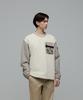 NATIONALGEOGRAPHIC N244Msw160 Filmmaker Night Shoot Fleece Woven Sweatshirt Ivory