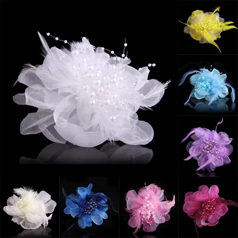 Solid Color Women's Corsage Large Lapel Pin Korean Style Art Flower Brooch