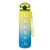 Bouteille d'eau de sport Tritan à dégradé - 1L Plastique de qualité alimentaire Gourde de fitness