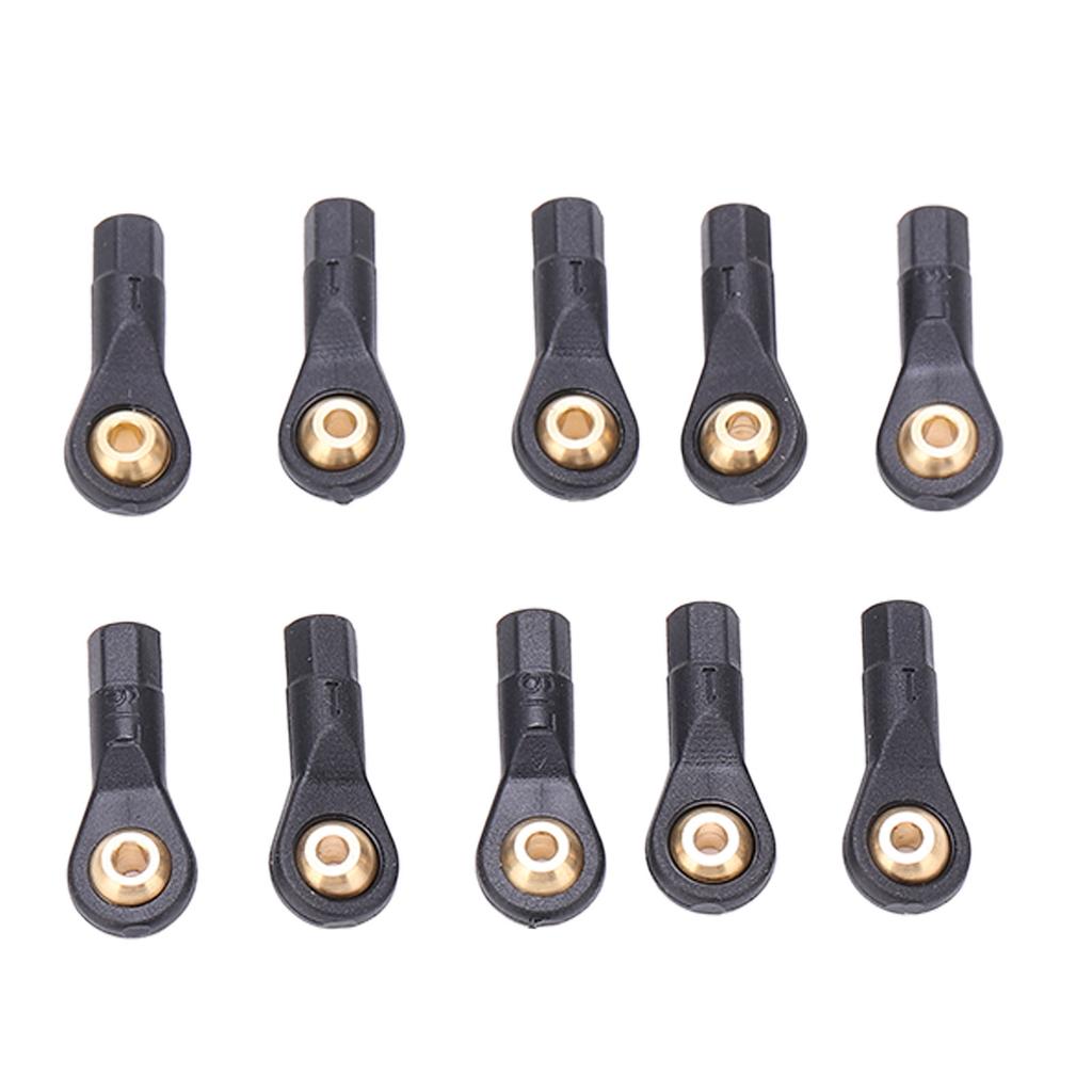 10Pcs RC Tie Rod Ball Head Durable Plastic Light Weight Wear Resistant Accurate Size M2 Tie Rod End Ball Joint