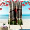 C Ronaldo Print Beach Towel, Large Soft Quick Dry Towel for Beach Camping Swimming