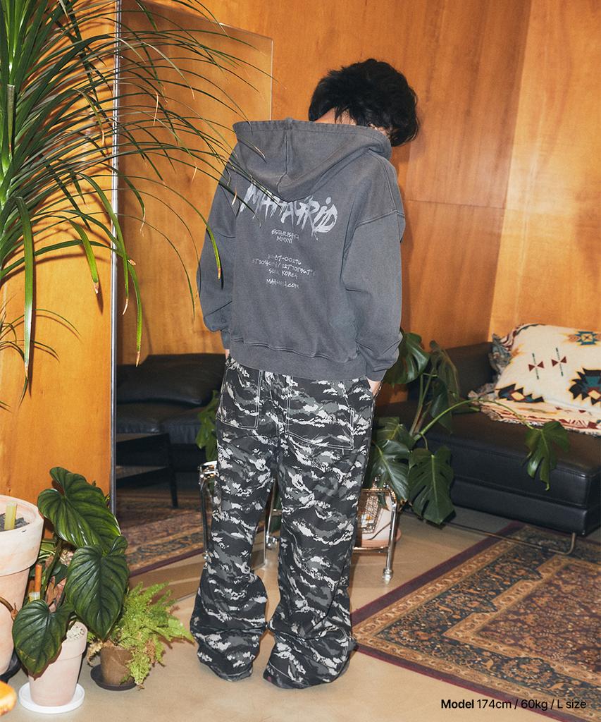 MAHAGRID Tiger Camo Wide Pants Khaki(Mg2Gsmpa11A)