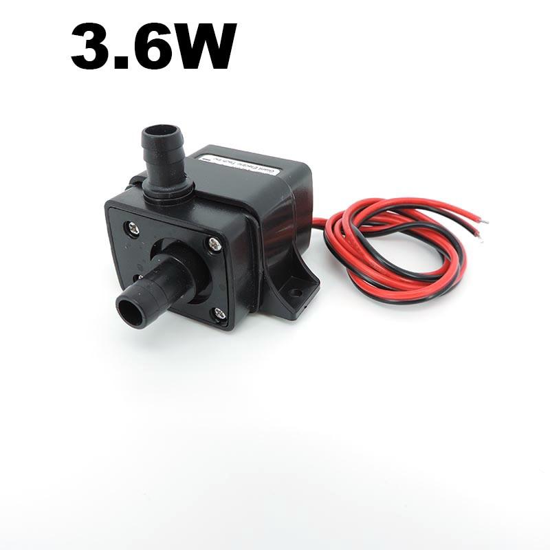 DC 12V 3.6w 4.8W 5w 240L/H מיני משאבת מים עמיד למים מזרקת אקווריום משאבות 8 מ"מ כוח מברשת מיקרו ממברנה טבולה
