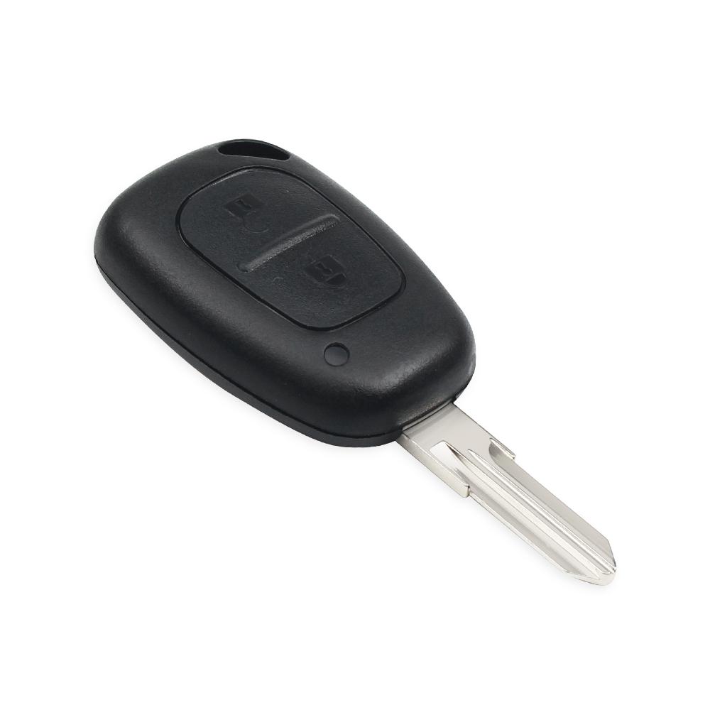 2-knops Auto Sleutelhoesje Fob Case Voor Vauxhall Opel Vivaro Voor Renault Movano Trafic Renault Kangoo Ongesneden Ne73/Vac102 Sleutel