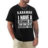 I Have a Hearing Aid I Can Turn You Off Whenever I Want TShirt Basic Crew Neck Short Sleeve Top