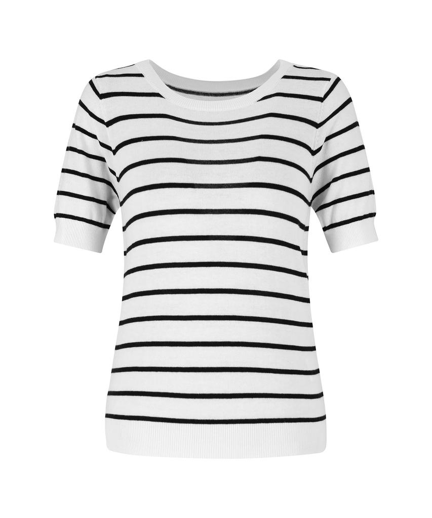SOUP Cotton Acrylic Short Sleeve Knit (Oa6Skt0)