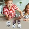 36925 Sets 22MM Backgammon Dice Kit Portable Travel Acrylic Pearlescent Doubling Cube Game Night