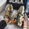 Männertrend Frühling Herren Freizeitmode Bequeme Outdoor Lauf-Sneaker 44 Dicke Sohle Vier Jahreszeiten Sportschuhe