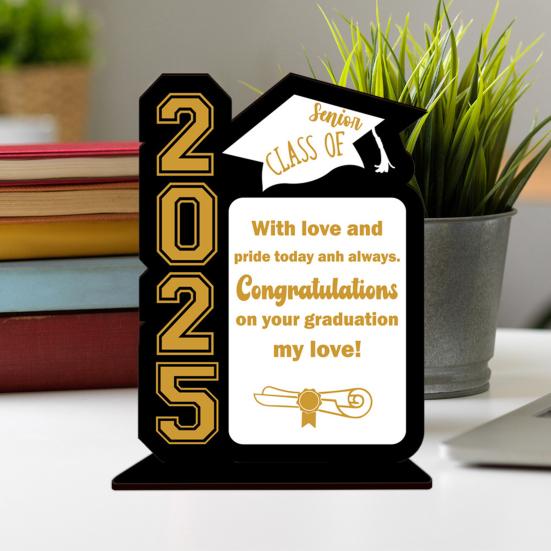 Décoration de bureau pour la saison des diplômes 2025, sans bavures, bords lisses, cadre photo pour la saison des diplômes, décoration de fête
