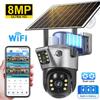 LS VISION Telecamera Solare 4K 8MP Wifi/4G Sim Doppi Schermi Esterno WiFi Solare IP PTZ Camera Auto Tracking Batteria CCTV Sorveglianza di Sicurezza Cam