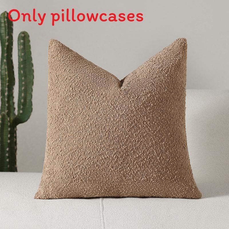 Super Soft Chenille Cushion Cover Modern Minimalist Style Plush Throw Pillow Case Variety Of Colors
