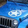 Pegatinas Grandes de 50 cm para Coches Estrella del Ejército Calcomanía Desgastada para Jeep Pegatina Vinilo Grande Capó Militar