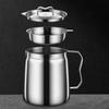 Oil Filter Pot Stainless Steel Oil Strainer Pot With Fine Mesh Strainer Fry Basket Oil Storage Can Grease Container Kitchen