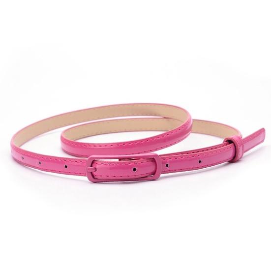 Belt Thin Style Adjustable Faux Leather Women Waist Belt for Daily Wear