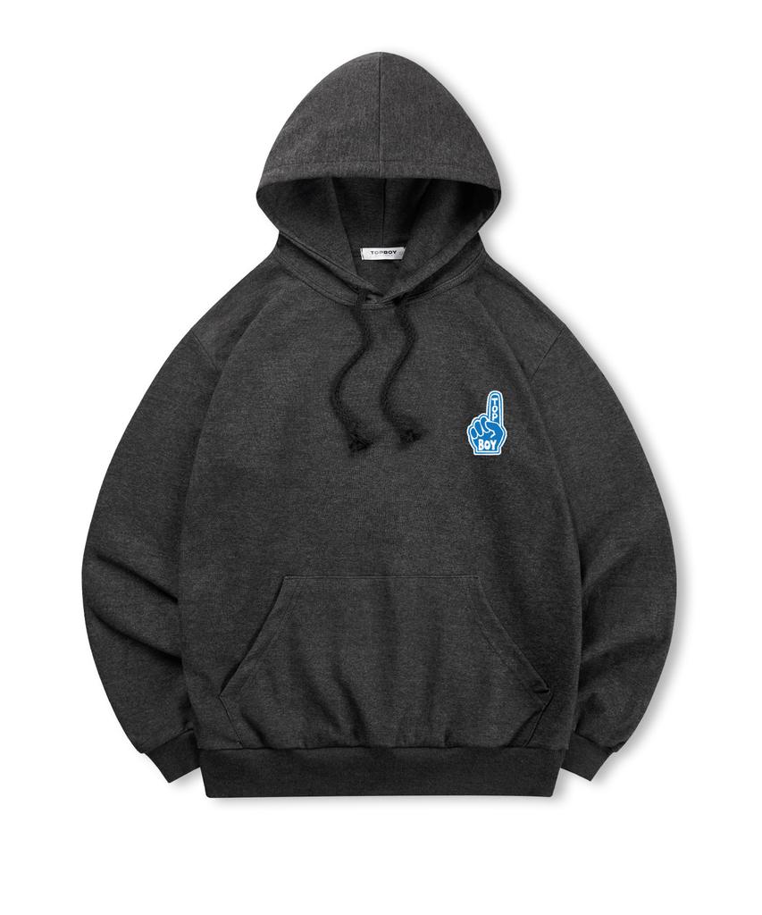 [Non-Fleece Or Fleece-Lined] Number One Printed Hooded Sweatshirt (Type B)