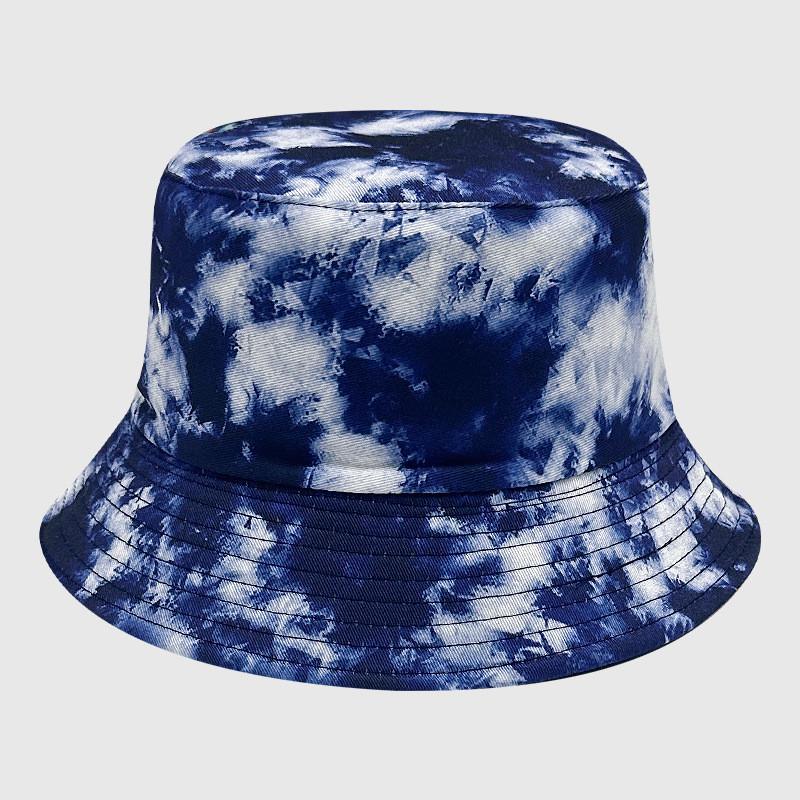 Cotton Tie Dye Bucket Hat With Sun Protection For Outdoor Activities Men Women