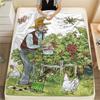 1PC Pettson and Findus Print Flannel Blanket, High Quality Comfortable for All Seasons, Home Decor, Warmth and Comfort, Perfect for Christmas Gifts107