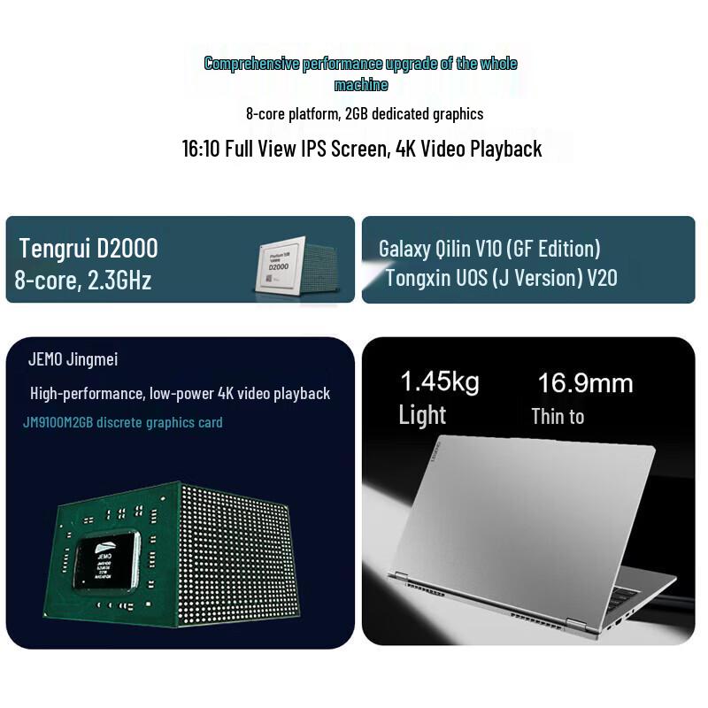 Lenovo Zhaoyang CF4720J 14-inch Phytium D2000 Laptop (CN version)