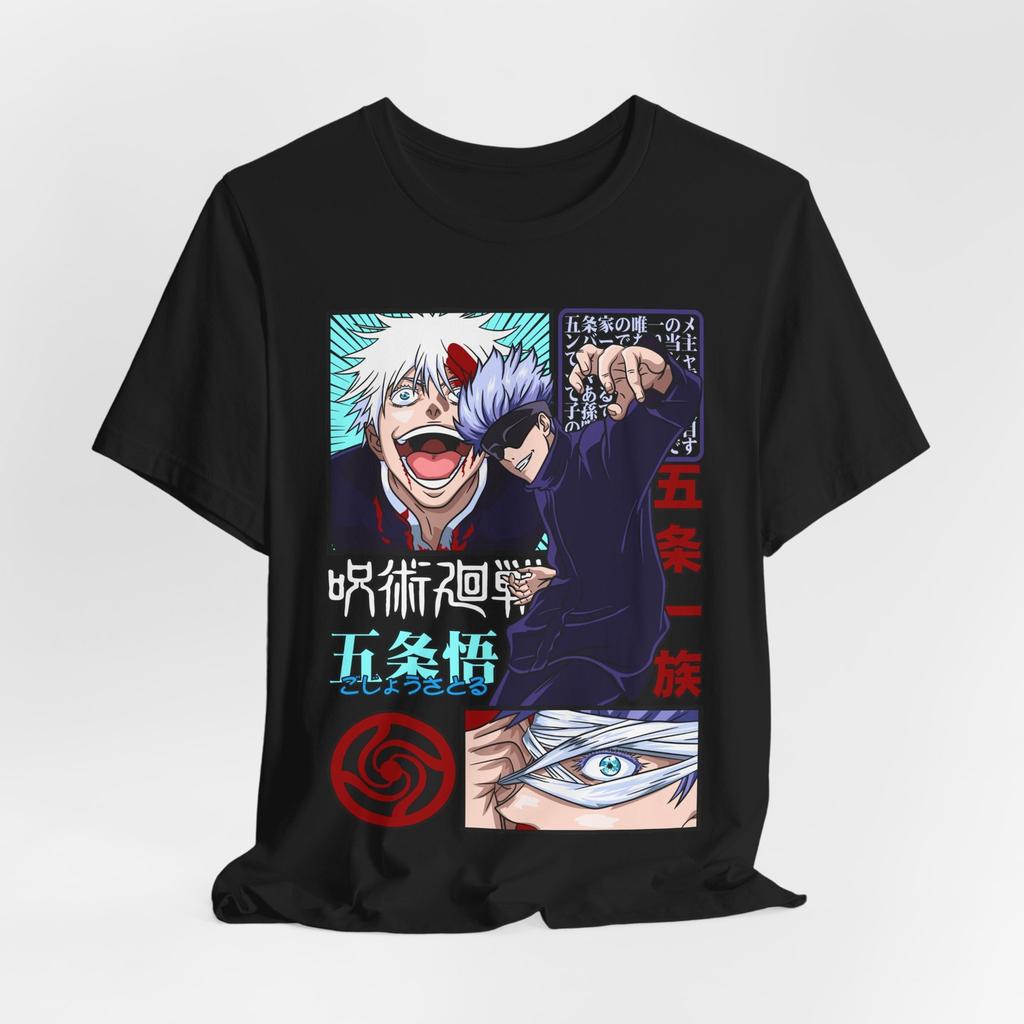 Anime Graphic T-Shirt Mens Womens Tees Top Tee Tops, Satoru Gojo T-Shirt Mens Womens Tees Top, Unisex Jersey Shirt, Short Sleeve Top,