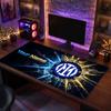 Inter Milan Custom Large Mouse Pad, Personalized Name Text Print, Football Logo Non‑Slip Desk Mat Gaming Gift