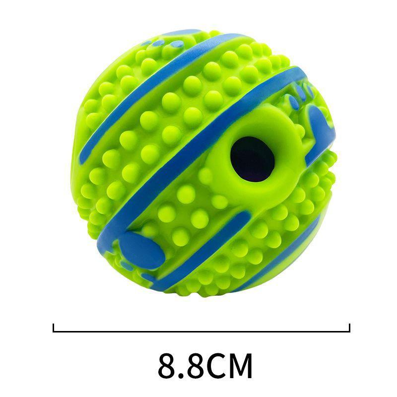 Durable Squeaky Dog Toy Ball Chewing Mental Stimulation - Size 7.5cm To 14cm Suitable Small Large Breeds