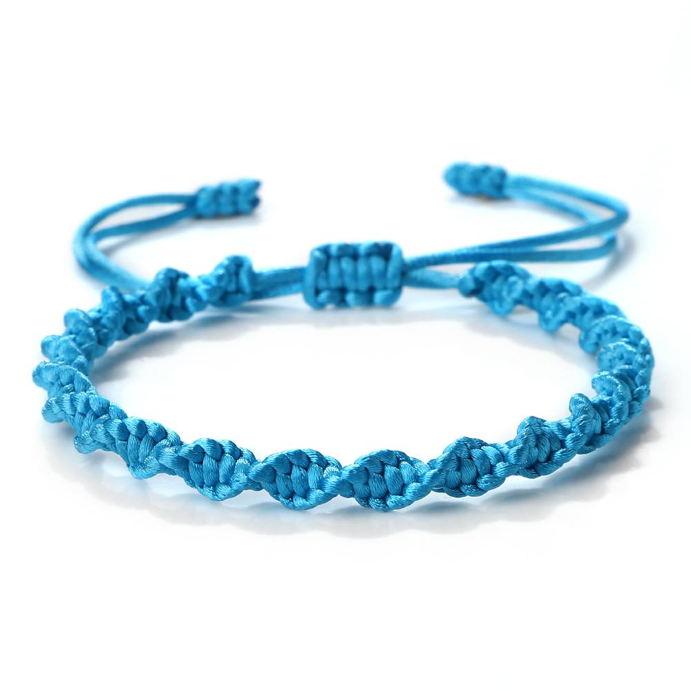Klassieke Handgemaakte Gevlochten Armbanden Voor Vrouwen Mannen Zwart Rood Garen Vlecht Polsbandje Bedel Armband Koppel Vriendschap Sieraden Cadeaus