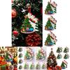 Wunderschöne Weihnachtsbaum-Hängeornamente aus Harz für Familien von 2-7 Personen