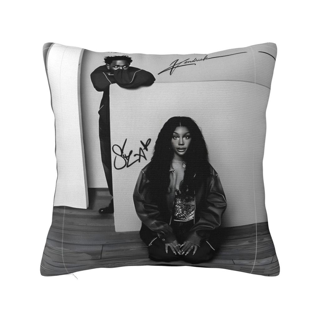 Sza Kendrick Lamar Square Pillow Covers Living Room Grand National Tour Cushion Cover Funny Decor Pillow Cover 40*40