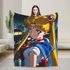 Sailor Moon Antklodė Super Minkšta Juokinga Pliušinė Mesti Antklodė Mergaitėms Berniukams Lauke Flanelinė Lovatiesė Lovos Užtiesalas