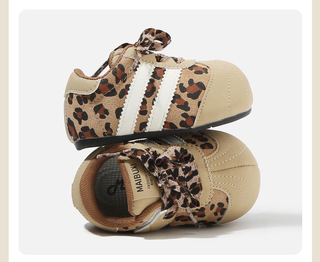 2026 Kinder Leopardenmuster Sportschuhe für Pre-Walker - Retro Colorblock Freizeit-Schuhe für Jungen und Mädchen