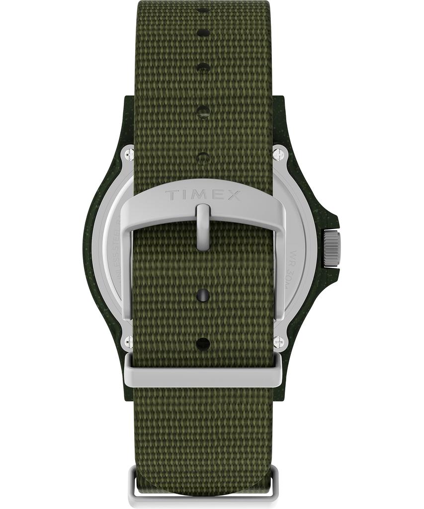 TIMEX Reclaim Ocean TW2V96000 40mm Quartz Watch Khaki Dial Tide Ocean Material Unisex