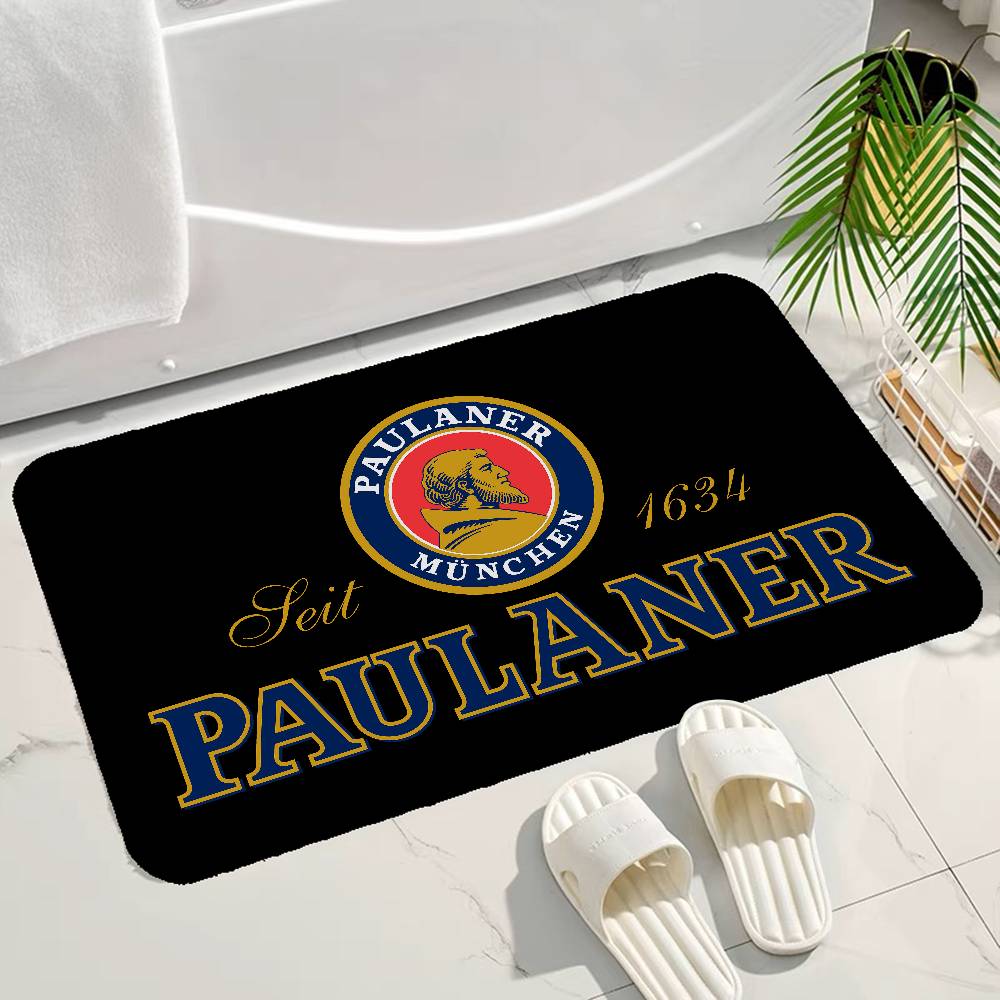 German Beer Paulaner Hallway Carpet Washable Non-Slip Living Room Sofa Chairs Area Mat Kitchen Doormat Area Rug