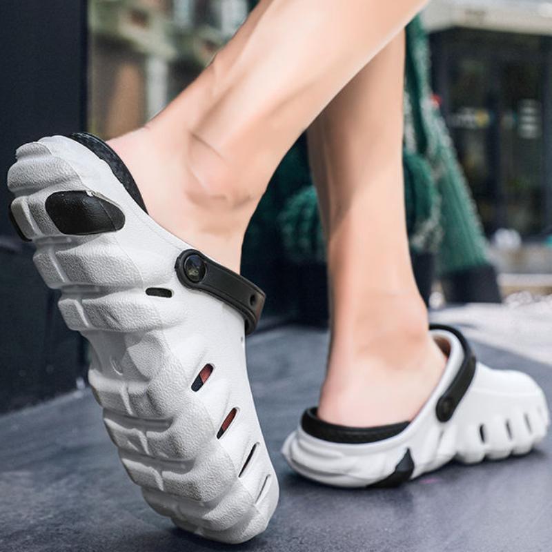 Strandslippers voor Heren Gaten Schoenen Antislip Eva Designer Luxe Casual Sandalen Man Goedkoop Uitverkoop Originele Zomeruitverkoop