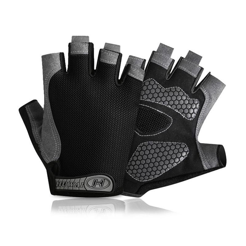 Anti Slip Shock Breathable Half Finger Gloves Breathable Biking Gloves Fitness Gym Bodybuilding Crossfit Exercise Fitness A Practical Use