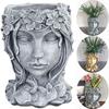 Exquisite Girl Shape Flowerpot Succulent Planter Succulent Flower Pot Garden Planter