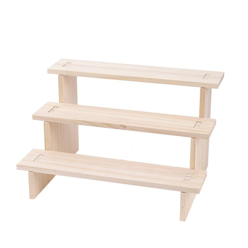 Rustikaler Holz-Display-Ständer 1 Stück Dekoständer für Dessertfiguren Schmuckorganisation Hochzeitsfeier Dekoration