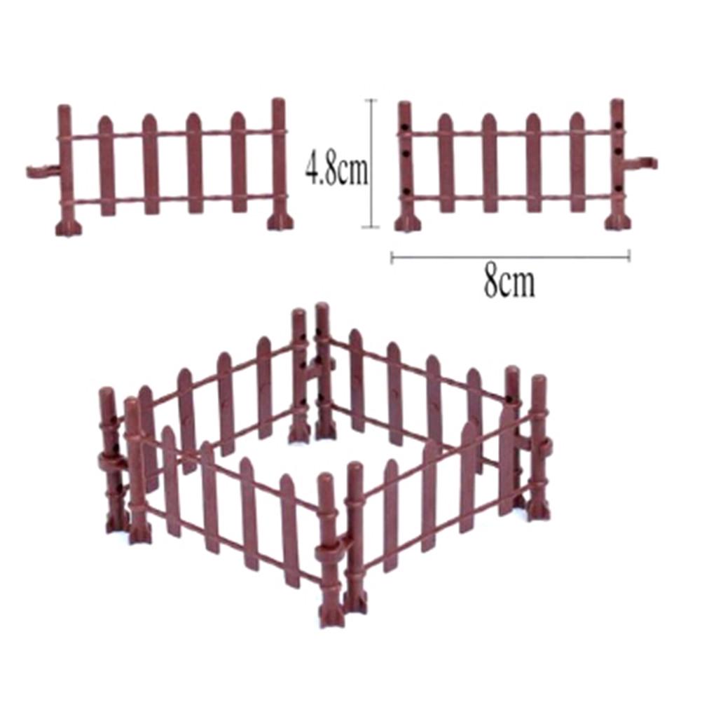 10Pcs Farm Animals Fence Toys Military Fence Simulation Model Toy For Children