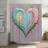 Passionate Collision Of Love Shower Curtain - Waterproof, Mildew-Resistant, Abstract Art Design Adds Dynamic Charm