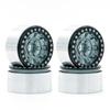 Aluminum Alloy Wheel Rim Beadlock Wheel Rims Hub 4pcs Replacement for 1/10 TRX4 Axial SCX10 90046