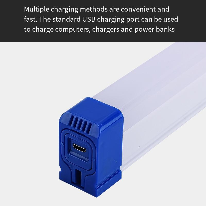 1PC USB Charging Lamp Magnetic Suspension Highlight Night Market Stall Battery Power Failure Emergency Lighting LED Fluorescent Tube Light Strip